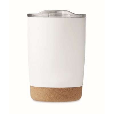 Vaso de doble pared con base de corcho